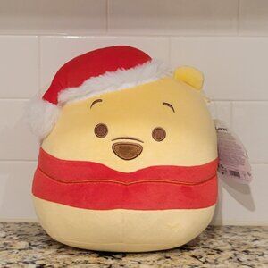 Squishmallows Disney Winnie the Pooh Christmas Santa Hat 9" Plush Stuffed Toy